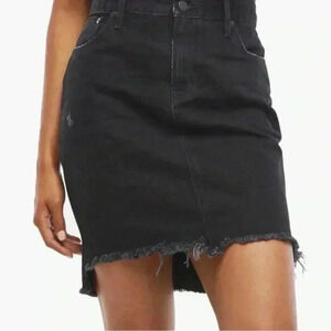 ABLE Laida Denim Skirt Raw Hem Size 29/8 NWT